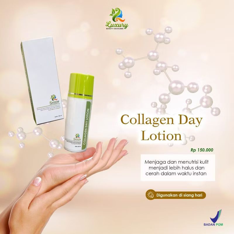 COLLAGEN DAY LATION LUXURY BEAUTY SKINCARE ORIGINAL /HENDBODY PEMUTIH LUXURY BEAUTY SKINCARE