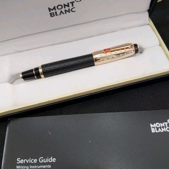 

Ballpoint Mewah Brand Monblang Boheme Platinum Roller Ball Sign Pen Limited Dengan Box Dan Book Service Guide