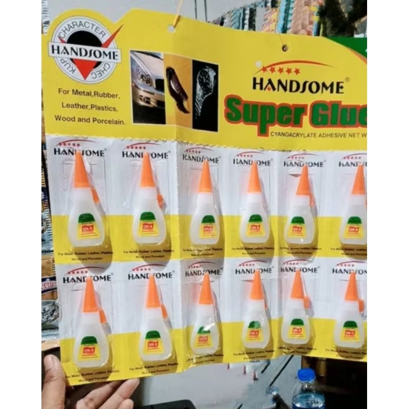

Lem Botol Handsome 1 Pcs Handsome Super Glue Cyanocrylate Adhesive Lem Power Lembaran