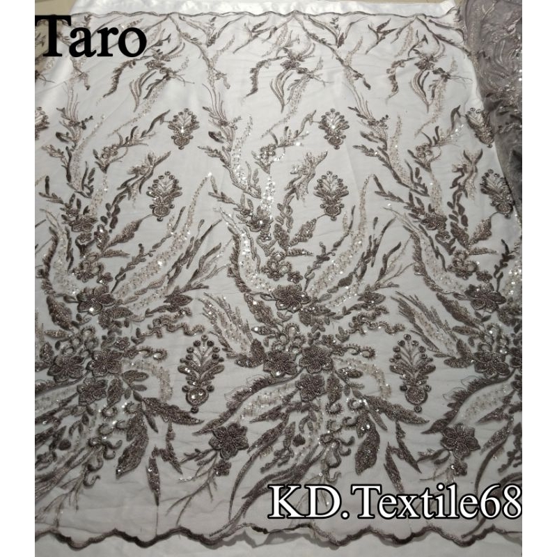 MEWAH BAHAN KAIN TILE PAYET RUMBAI MOTIF LIMITID/kain brokat PAYET,bahan ,gaun,baju pesta dan kebaya