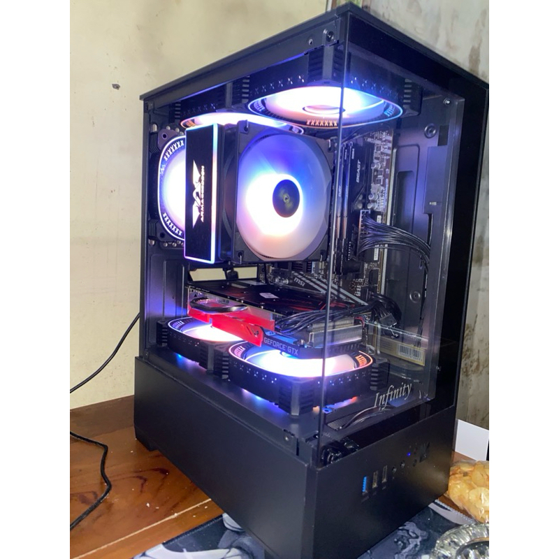 case pc infinity noir bekas + 3 fan