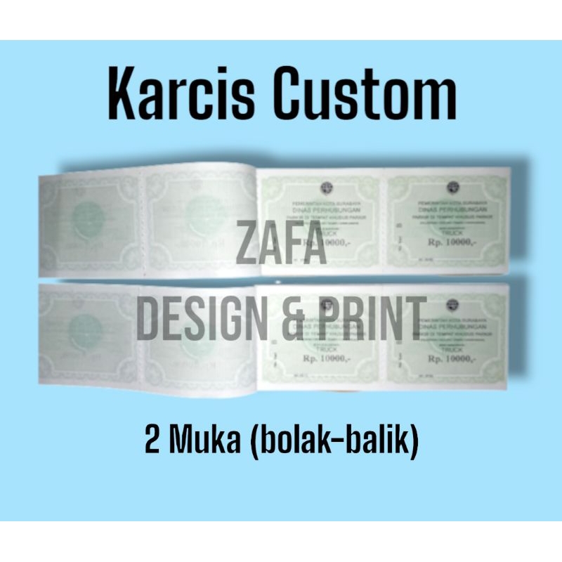 

Karcis Custom Satuan 2 Muka (Bolak Balik)