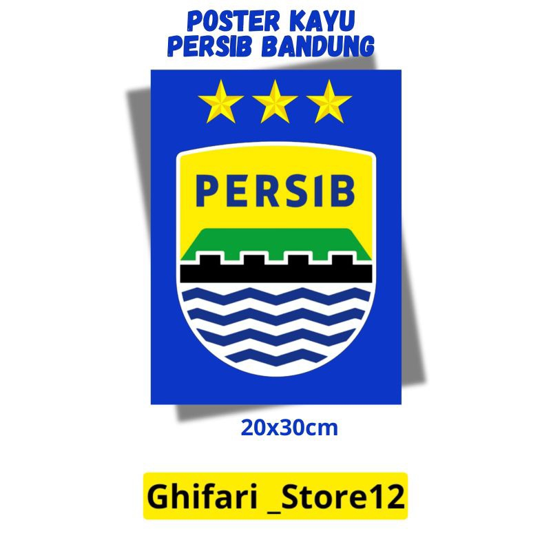 POSTER KAYU PERSIB BANDUNG
