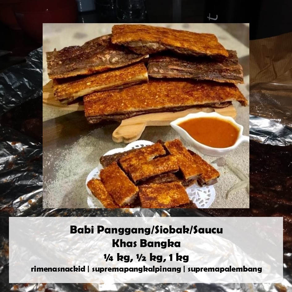 

(KHUSUS IMLEK / CNY) Babi Panggang Bangka Saucu Bapang Enak Murah 1KG 1/2 1/4 Siobak Chinese Lunar New Year Xincia