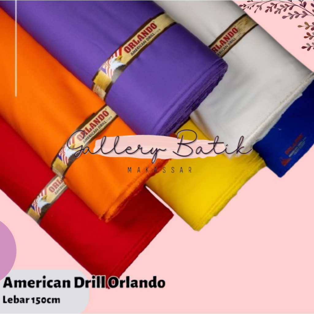 KAIN ORLANDO DRILL BAHAN SERAGAM PERMETER MAKASSAR [[Gallery Batik Makassar]]