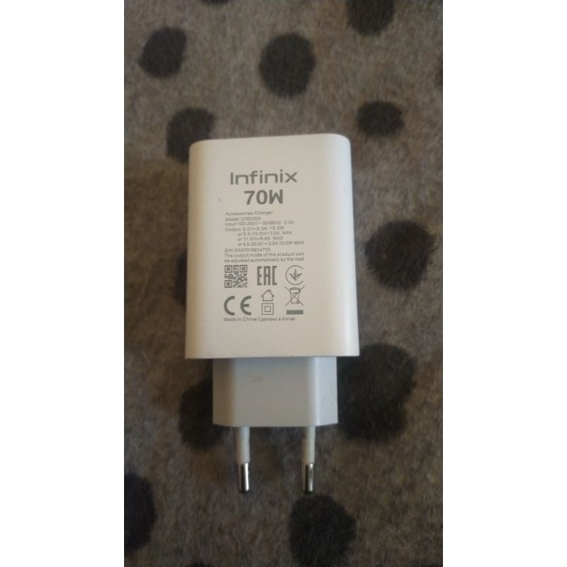 set charger Infinix 70 watt ORI copotan hp