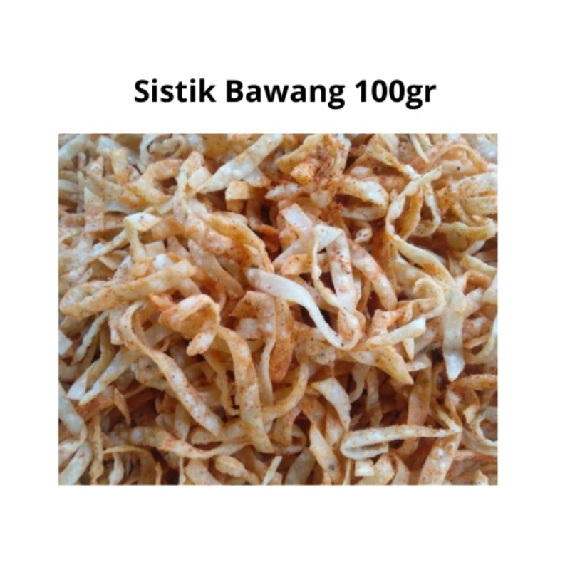 

Sistik Bawang Renyah Pedas 100gr Makanan Ringan Cemilan Enak Sistik Bawang 100 gr