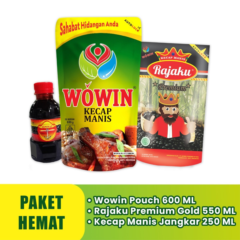 

PAKET BUNDLING SPESIAL (WOWIN 600ML, RAJAKU PREMIUM GOLD 550ML, JANGKAR 250ML)