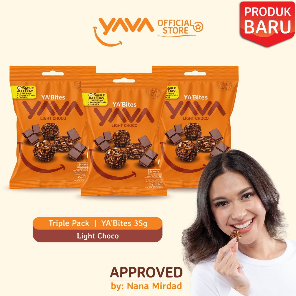 

YAVA Triple Pack YA'Bites Light Choco (3 x 35g)