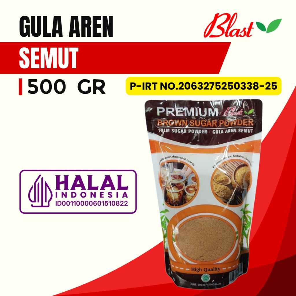 

GULA AREN SEMUT 500 GRAM - Gula Aren Bubuk Organik / Brown Sugar Powder