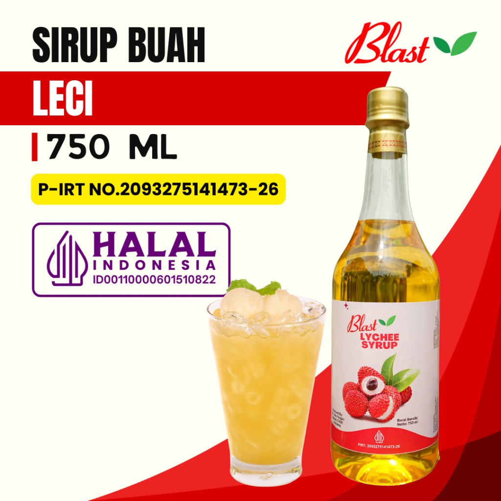 

Syrup LYCHEE 750 ml - Sirup Minuman Rasa Leci - Sirup Buah Aneka Rasa / Drink Fruit Flavour