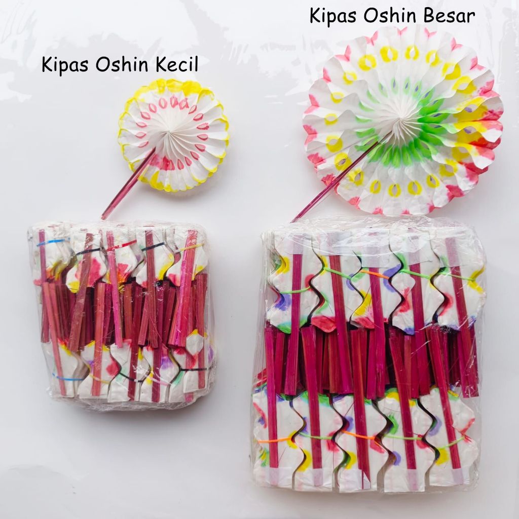 Harga Grosir Mainan Jadul Kipas Kertas Oshin Besar / Kecil isi 100 pc / Kipas Osin