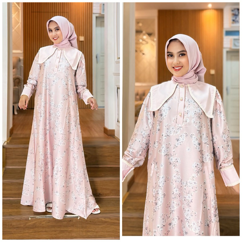 Gamis Zaskia Maxi by Antunna, Mewah, Elegan, dan Terjangkau - Terbaru