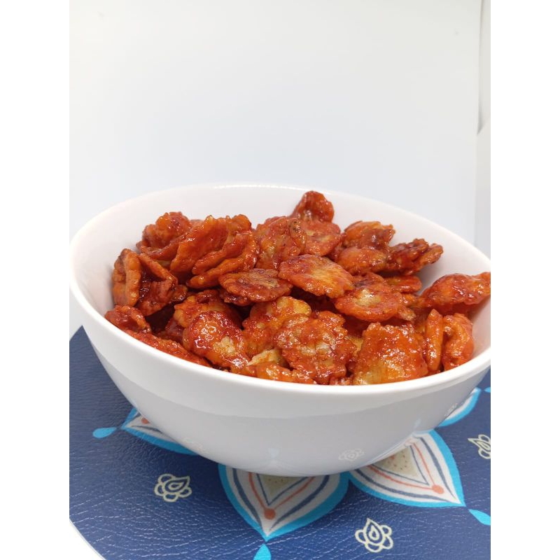 

emping melinjo pedas manis 1kg super fresh