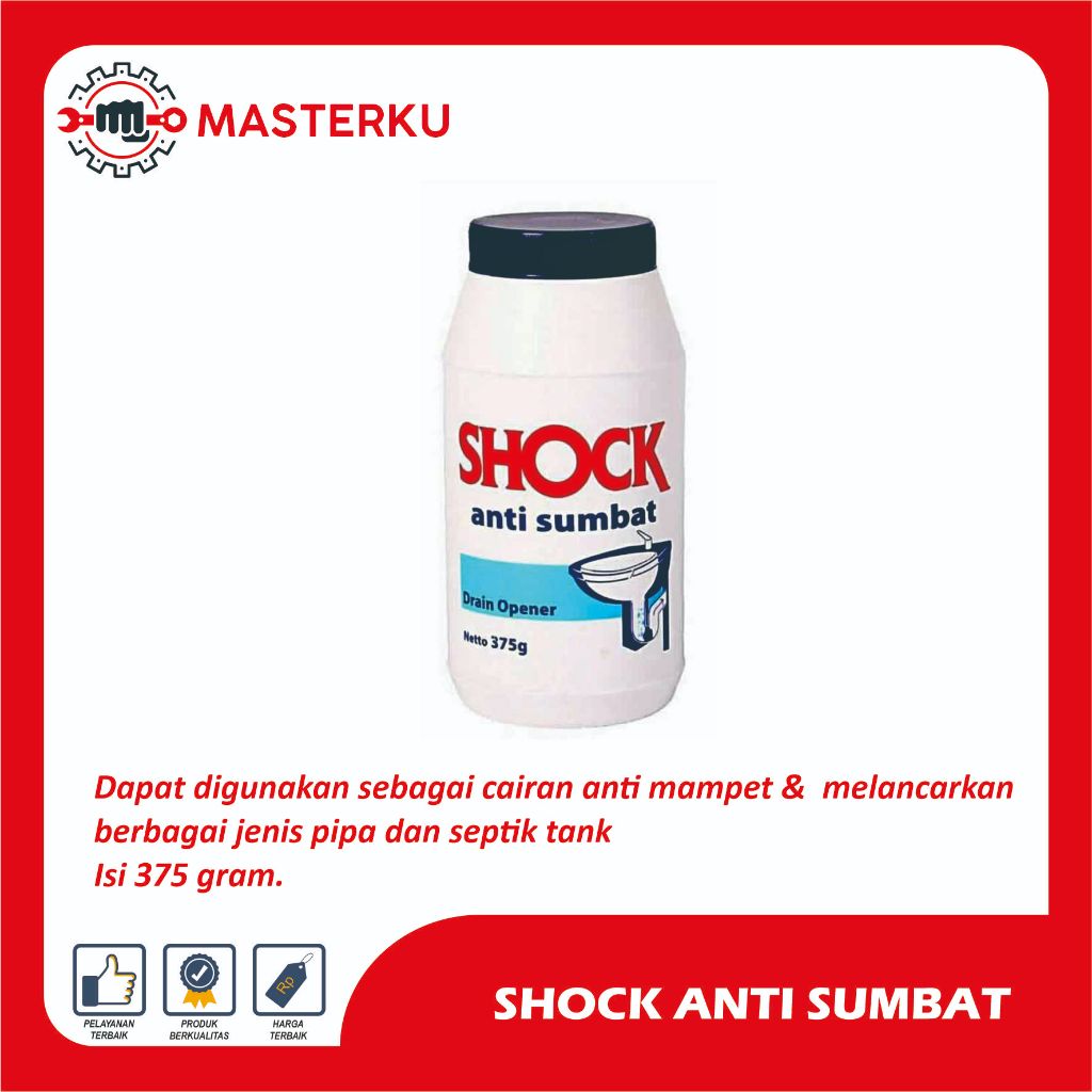 Shock Anti Sumbat / Bubuk Anti Sumbat Toilet WC