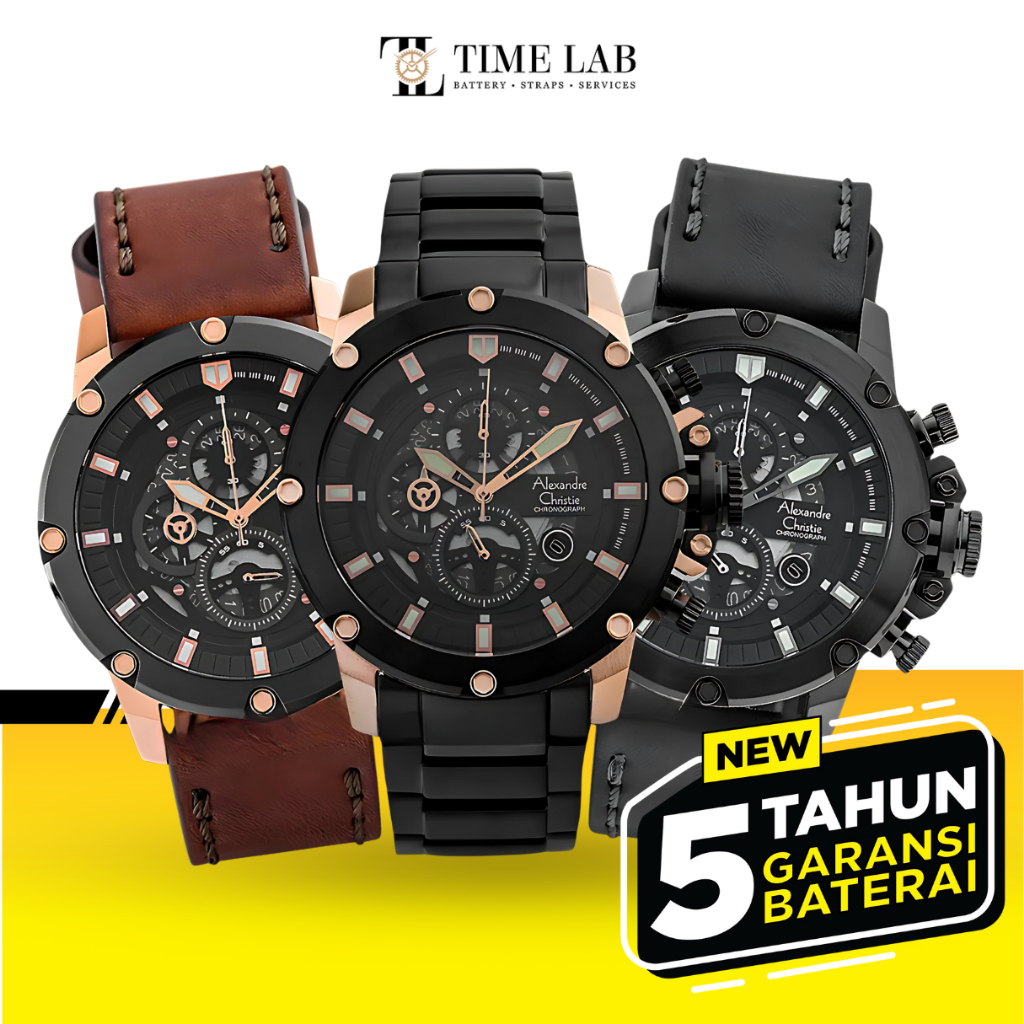 JAM TANGAN ALEXANDRE CHRISTIE AC 6564 / AC6564 PRIA ORIGINAL