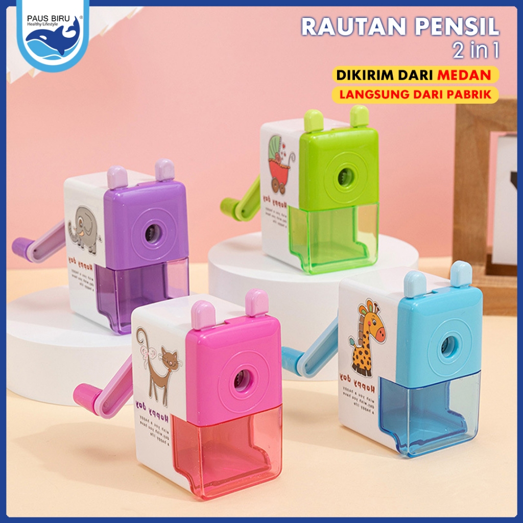 

Paus Biru - Rautan Pensil Putar Unik I Serutan Pensil Putar