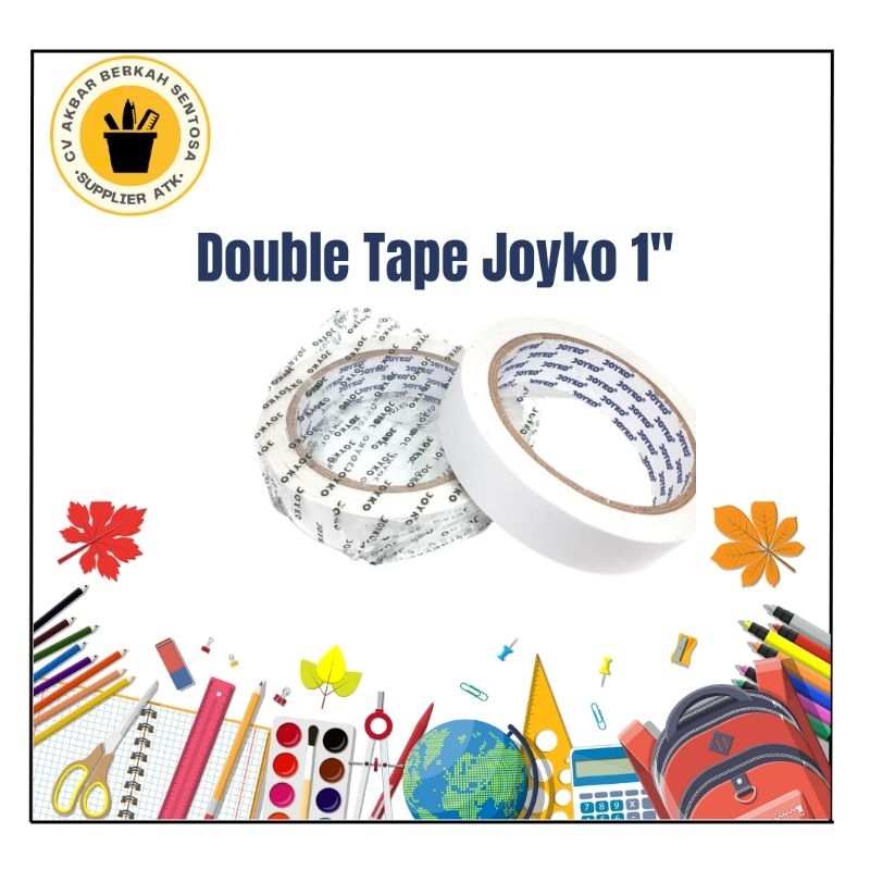 

Double Tape Joyko 1 Inch 24 MM x 15 Yard