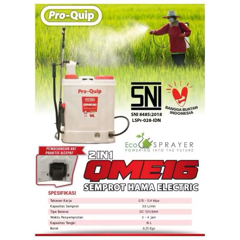 Alat Semprot Hama Electric 2 in 1 Sprayer Elektrik 16L Proquip QME16 QME 16