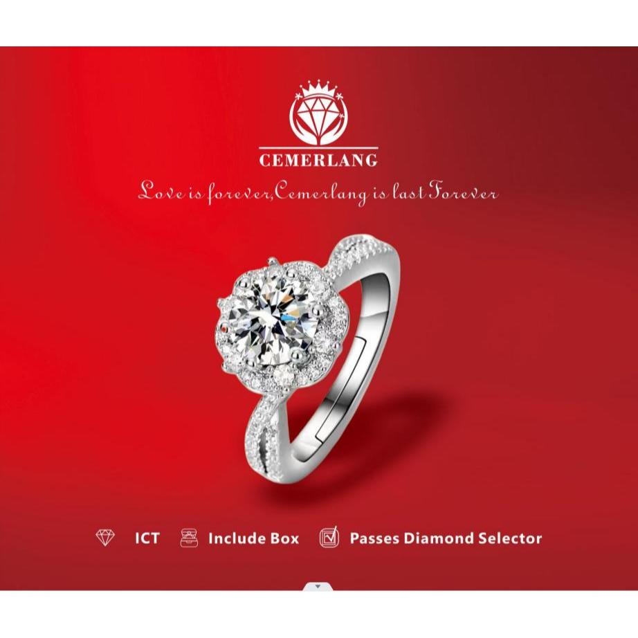 【Beli1Gratis1】Adjustable Berkualitas Populer Couple Cincin JZ013