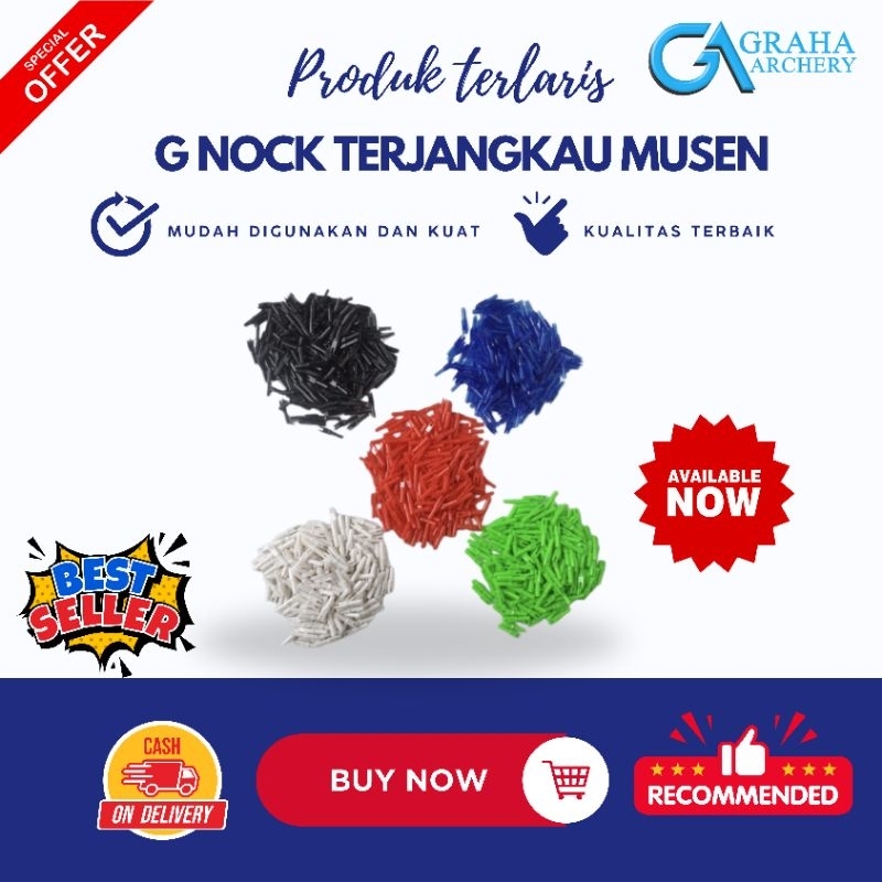 G NOCK TERJANGKAU MUSEN | G NOCK ANAK PANAH ALLOY MAUPUN CARBON | G NOCK UKURAN ARROW 1416 1516 1716