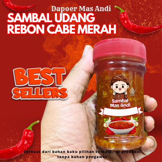 

sambal udang rebon cabe merah