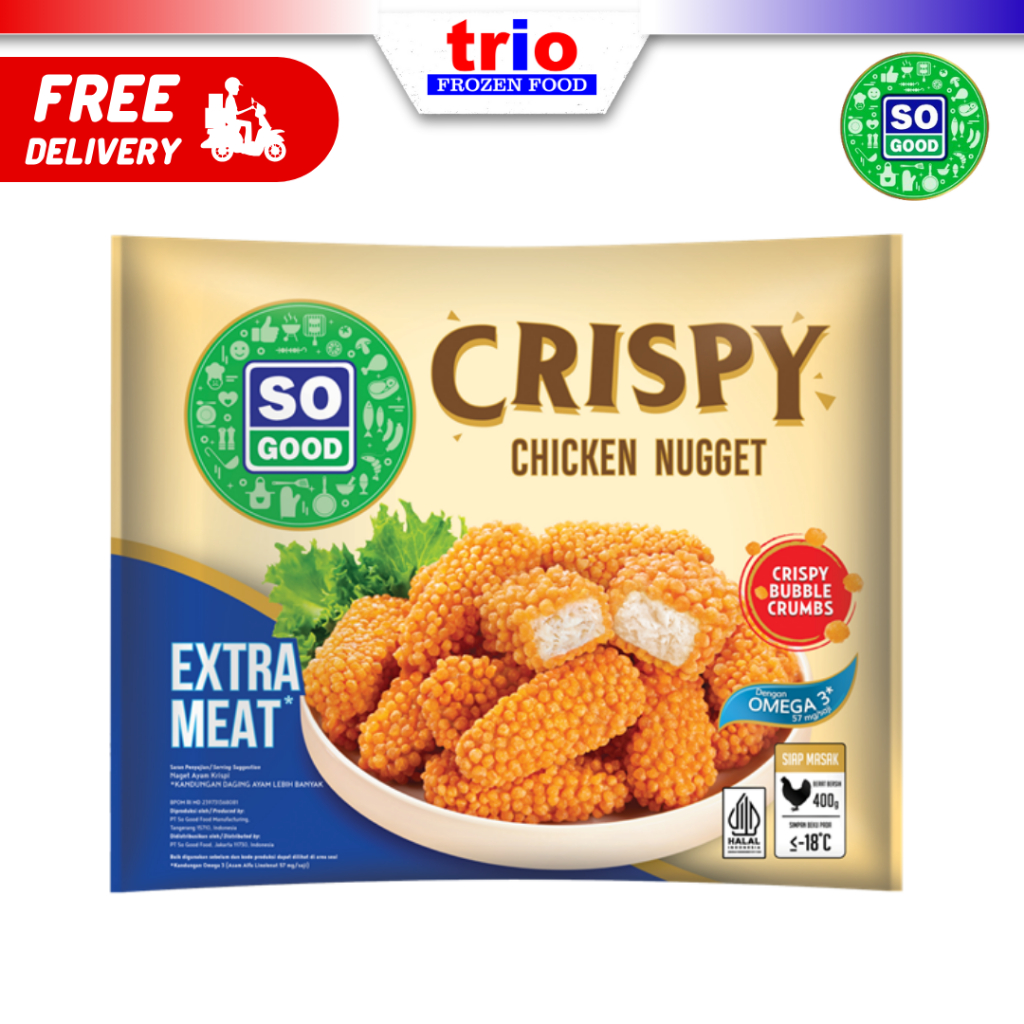 

SO GOOD CRISPY CHICKEN NUGGET 400GR