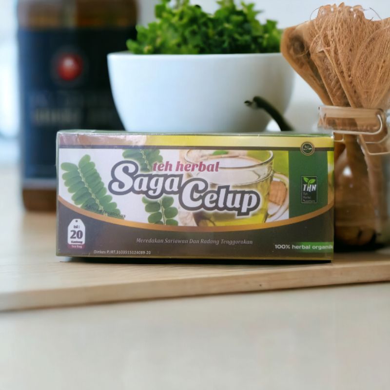 

Teh Herbal Daun Saga Celup