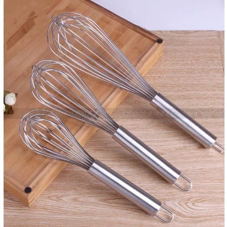 Whisk / Pengocok Telur Stainless Steel / Pengaduk Adonan Kue Manual