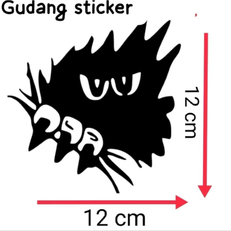 Sticker karakter mobil motor laptop cutting