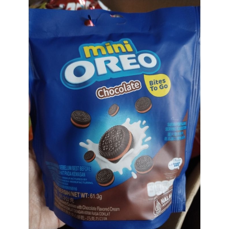 

Oreo Mini Bites To Go Chocolate Kemasan 61,3 Gram