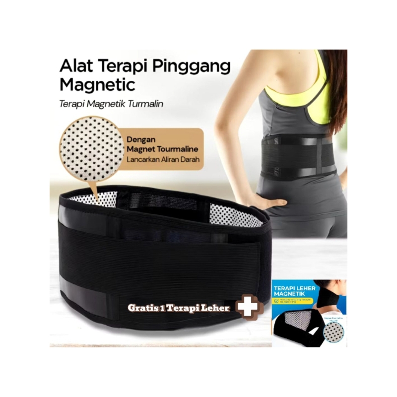 [ Original 100% ] Sabuk Terapi Pinggang Magnetik XL