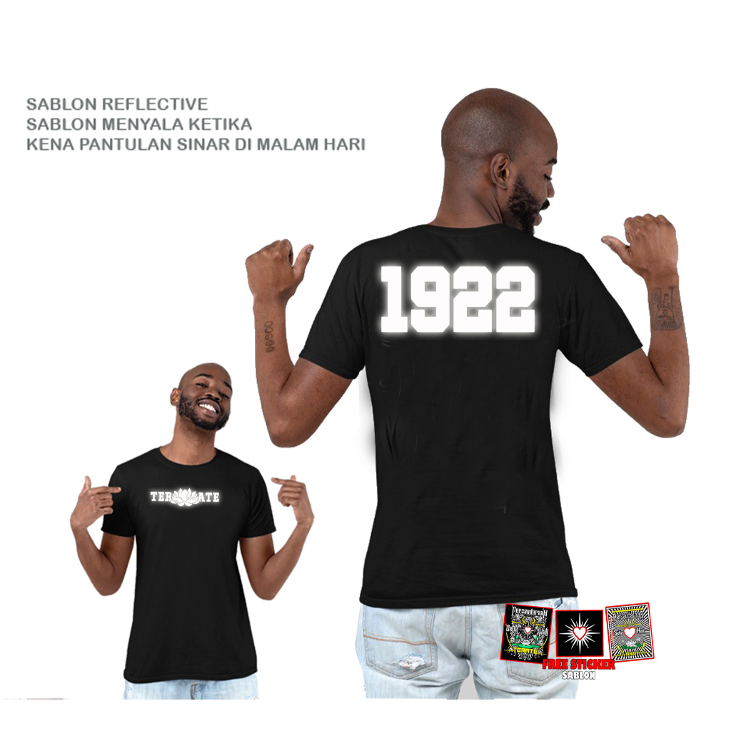 KAOS PSHT reflektif 1922  HATI BERSINAR/A117/KAOS 1922  terate simpel murah