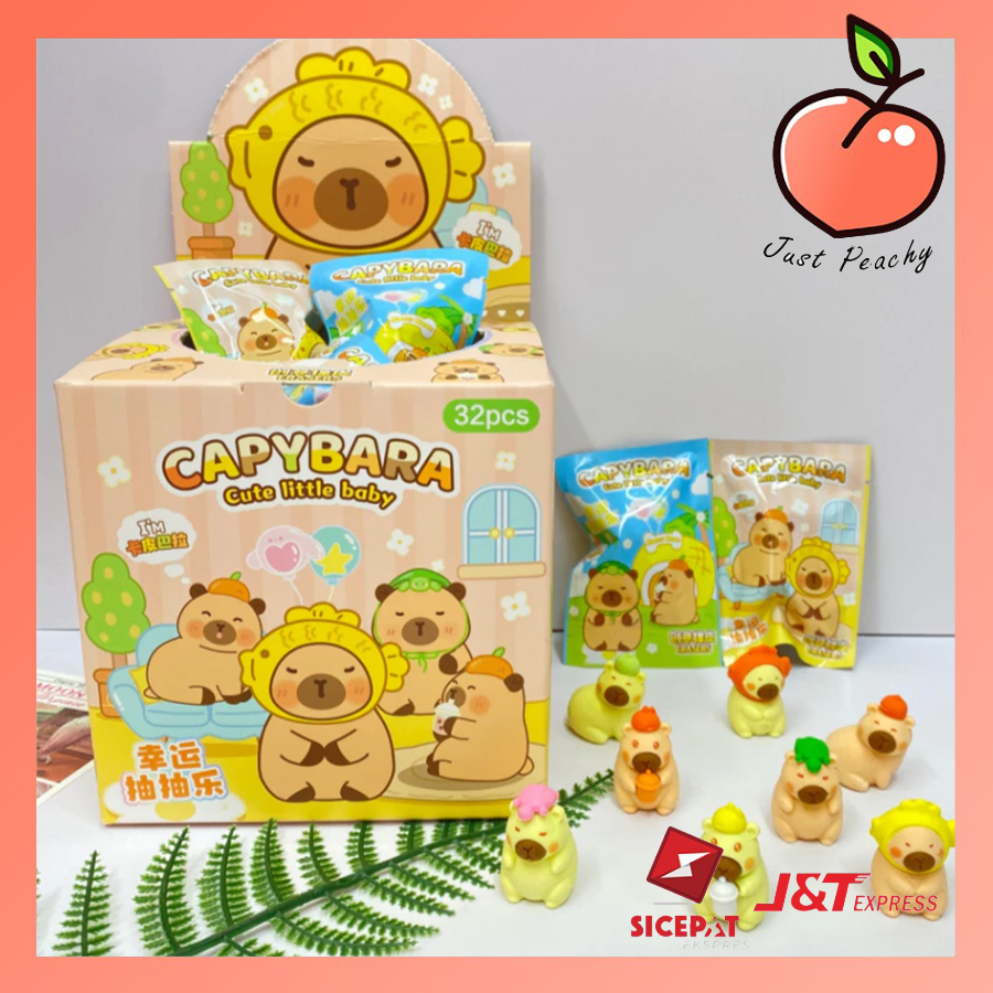 

Penghapus Blind Bag Eraser Capybara Random satuan Gift Birthday Kado Ulang Tahun