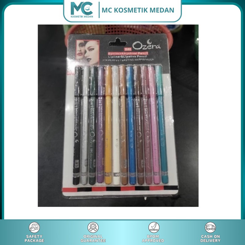 OZERA 2IN1 Eyeliner & lipliner Pencil