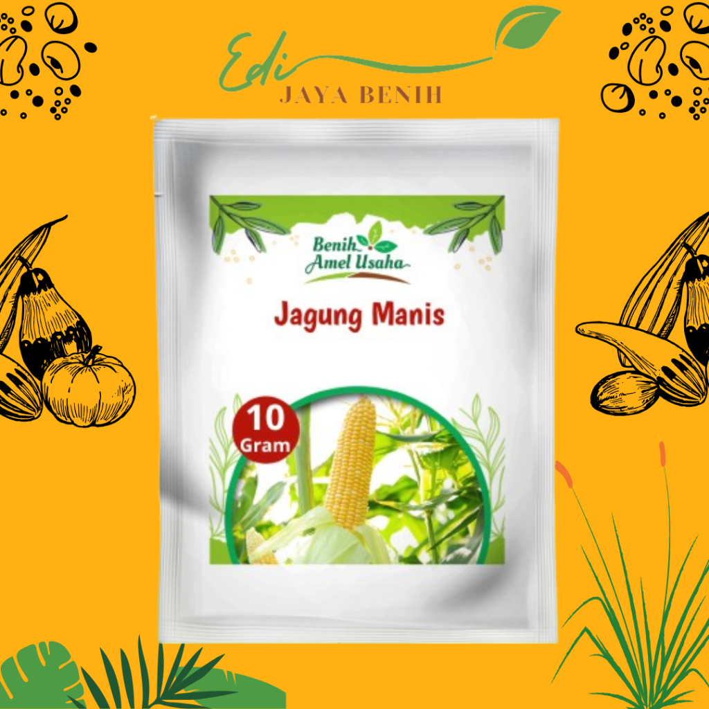 benih bibit jagung manis super isi 10 garm / benih jagung manis madu / jagung manis berkualitas ting