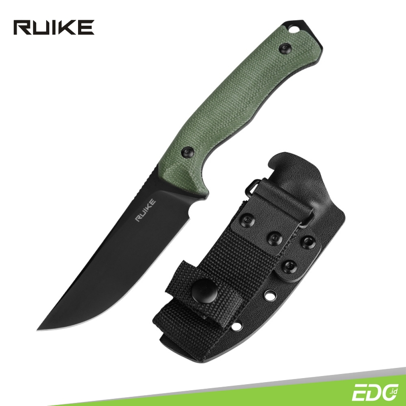 Fixed Blade Ruike F186-MG D2 Steel Micarta Green Bushcraft Tools