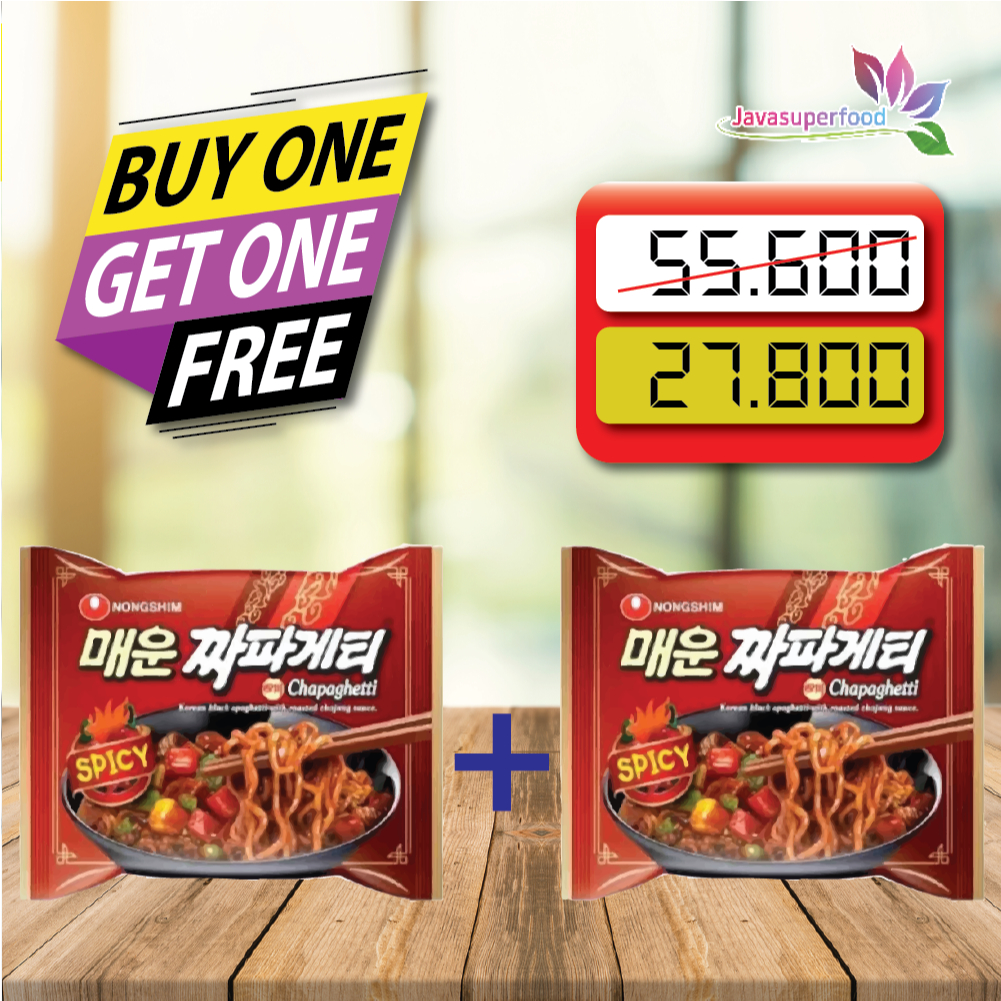 

(BUY 1 GET 1) Nongshim chapaghetti / Chapagetti / NONGSHIM CHAPAGETTI SPICY 137GR
