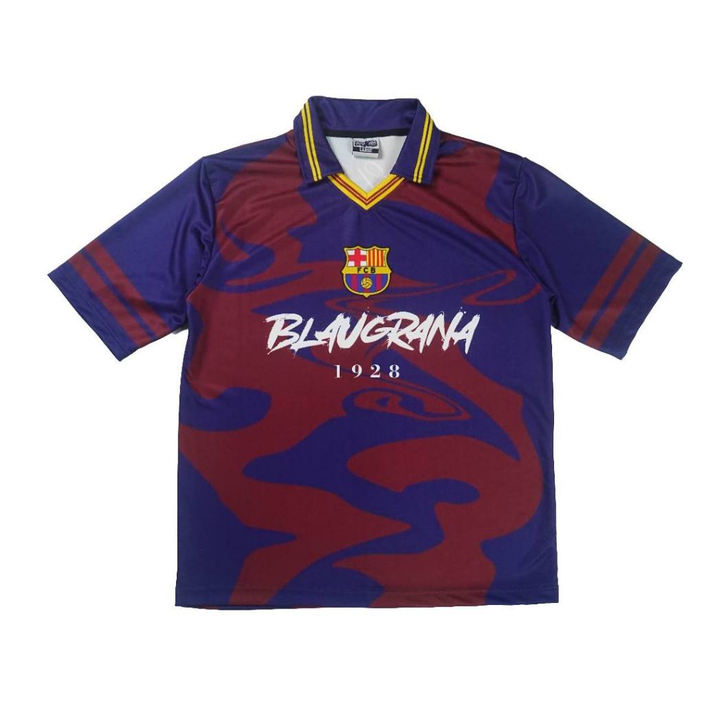 JERSEY PREMIUM FC BARCELONA OVERSIZE VINTAGE // RETRO // BAND // BOLA // KAOS // CASUAL