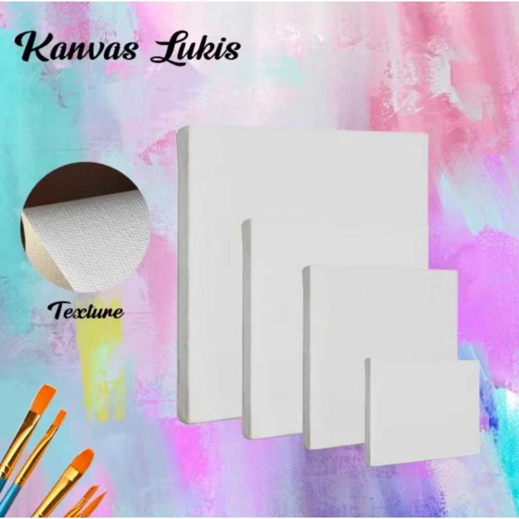 

KANVAS LUKIS 30x30 / CANVAS LUKIS HALUS / STRETCHED / KANVAS PUTIH (INSTAN/SAMEDAY ONLY)