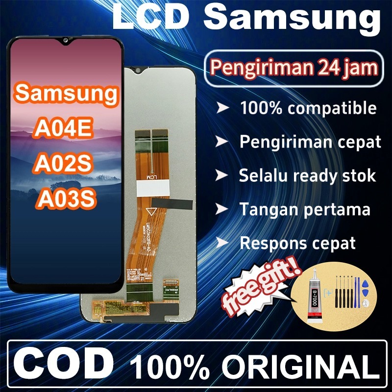 LCD SAMSUNG A04E Original Fullset Ori Touchscreen Asli murah For Glass Touch Screen Digitizer LCD SA