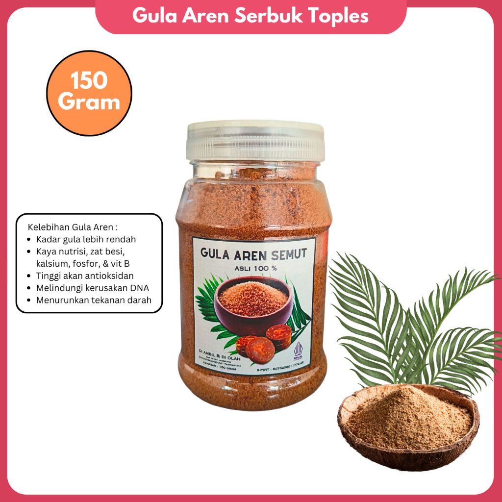 

Gula Aren Bubuk Organik Palm Sugar Serbuk Gula Aren Semut