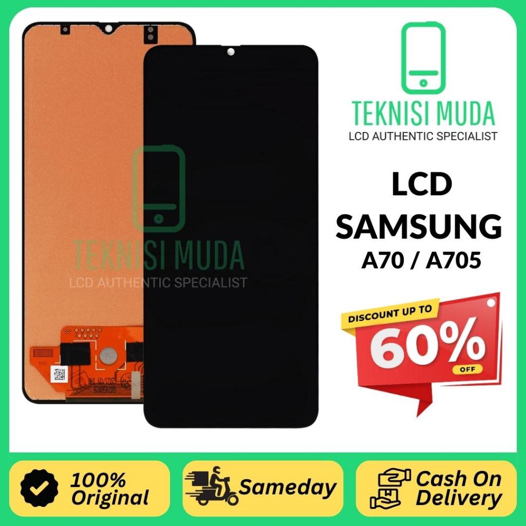 LCD TOUCHSCREEN SAMSUNG A70 / A705 / BUKAN OLED LCD TS FULLSET ORIGINAL