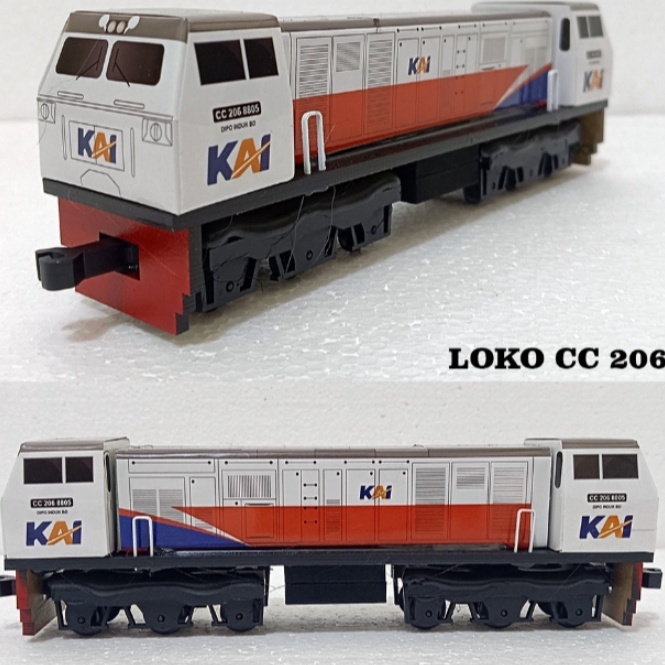 READY 2.2 Mainan Kereta Api Indonesia Lokomotif Terbaru   /  Lokomotif Gerbong Kereta Api / Kereta A