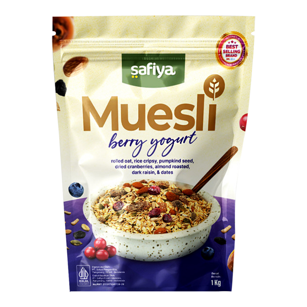 

RB Muesli Berry Yogurt Safiya-Sereal Oatmeal With Almond - Sarapan sehat premium