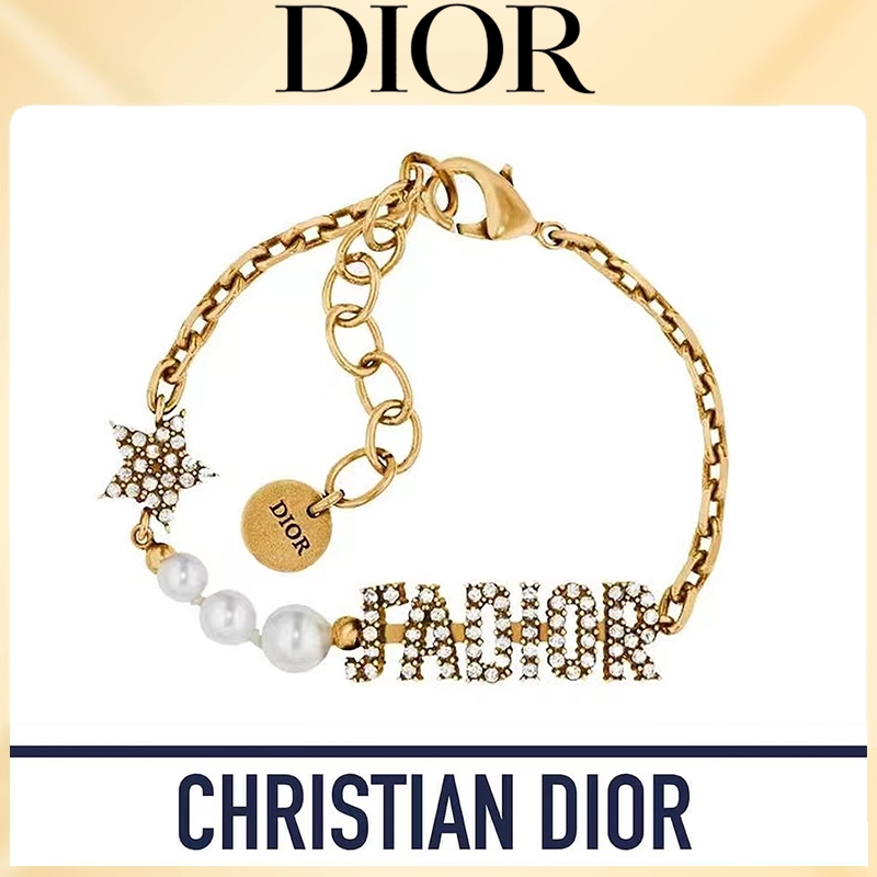 Dior  emas JADIOR Gelang  B1106ADRCY-D908 Aksesoris Fashion Gelang mutiara Berlian Emas（18K / 750 em