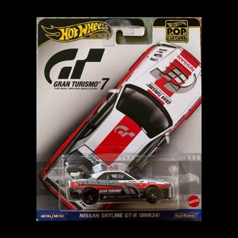 Hotwheels Premium NISSAN SKYLINE GTR R-34 (BNR34) Grand Turismo ban karet