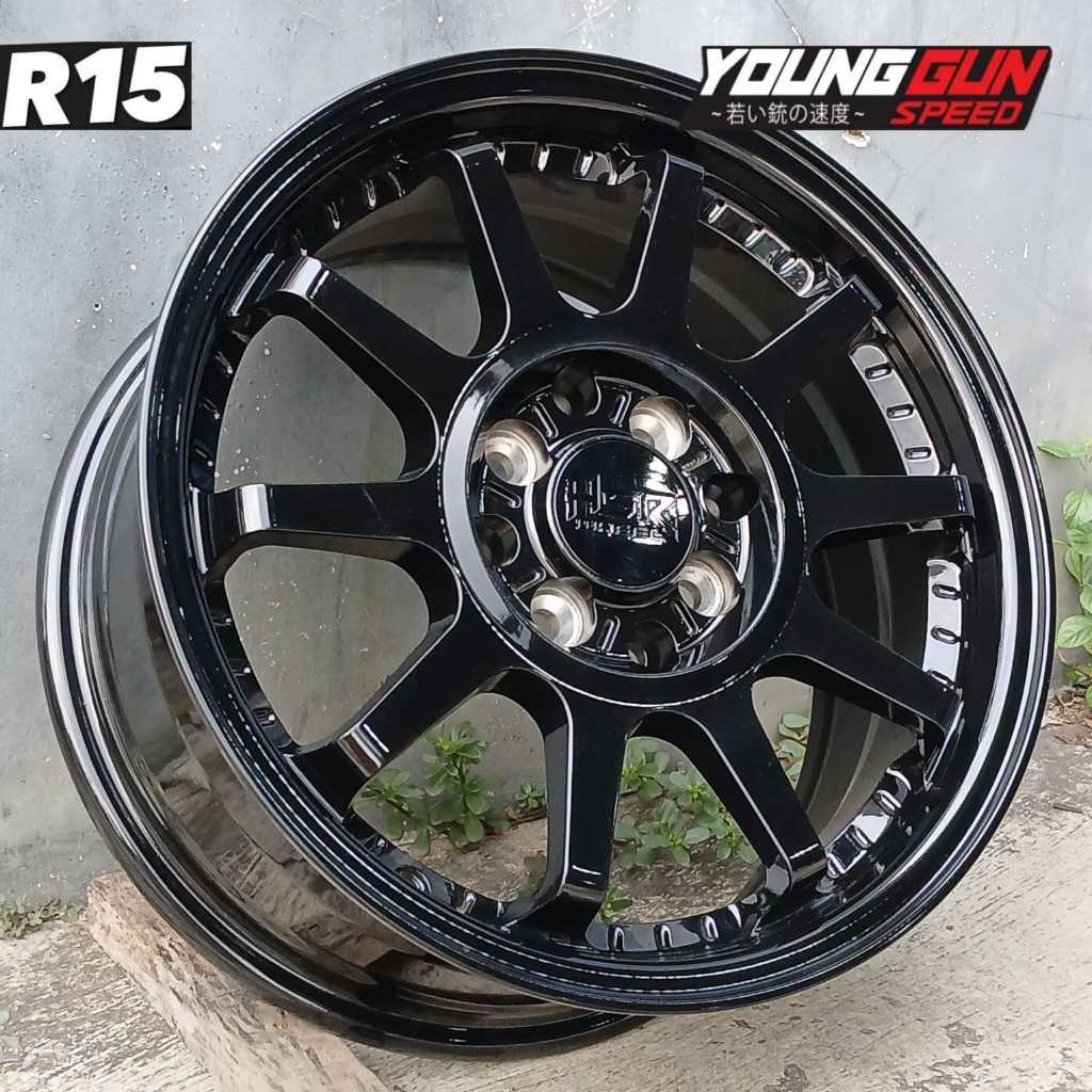 Velg Racing R15 Hsr Original Gymkana Untuk Brio Agya Ayla Calya Sigra Karimun Pelek Ring 15