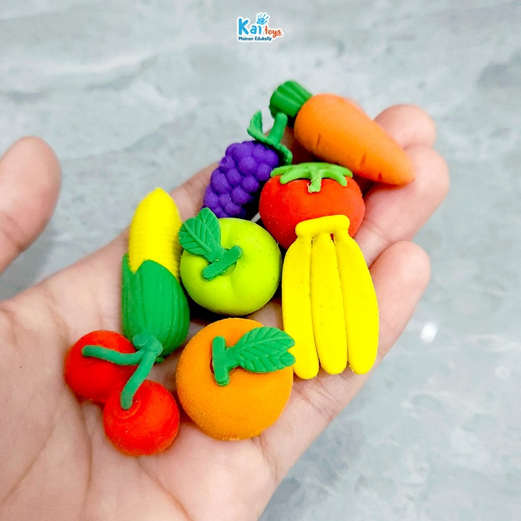 

Penghapus Lucu Buah Sayur / Penghapus Kecil Karakter / Rubber Eraser Mini Makanan Sayuran Hapusan Alat Tulis Sekolah Lucu Murah Fruit and Vegies