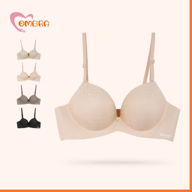 (Indonesia Stock) EMBRA Bra Wanita Push Up Seamless Bh Pakaian Dalam Wanita For Payudara Kecil K90